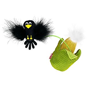 KONG Flingaroocorny Cat Toy, Yellow, One size