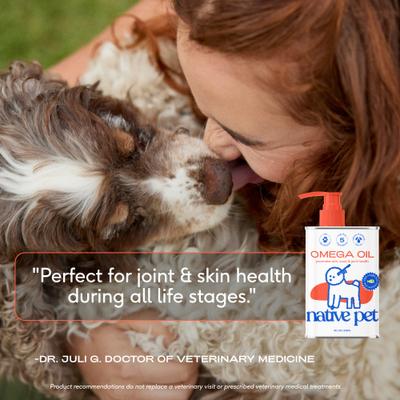 Show full view: Native Pet Omega-3 Fish Oil & Alaskan Salmon Oil Skin & Coat Health Supplement for Dogs, 32-fl oz bottle slide 6 of 10