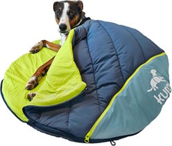 Kurgo Canyon Puffer Pup Sack Travel Dog Bed, Ink, 30-in
