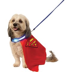 Rubie's Costume Company Superman Light Up Collar Dog & Cat Costume, X-Large