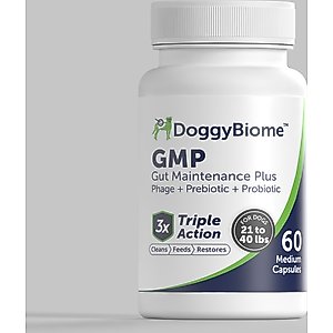 AnimalBiome GMP Capsule Digestive Aid Supplement for Dogs, Medium, 60 count