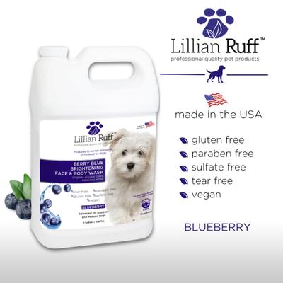 Show full view: Lillian Ruff Berry Blue Brightening Dog & Cat Face & Body Wash, 128-fl oz bottle slide 7 of 9
