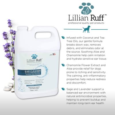 Show full view: Lillian Ruff Dog Ear Cleaner, 128-fl oz bottle slide 5 of 8