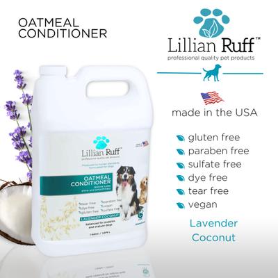 Show full view: Lillian Ruff Oatmeal Dog Conditioner, 128-fl oz bottle slide 5 of 6