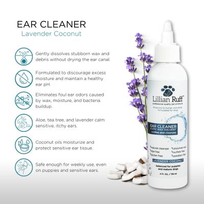 Show full view: Lillian Ruff Dog Ear Cleaner, 4-fl oz bottle slide 2 of 8