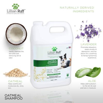 Show full view: Lillian Ruff Oatmeal Pet Shampoo, 128-fl oz bottle slide 3 of 7