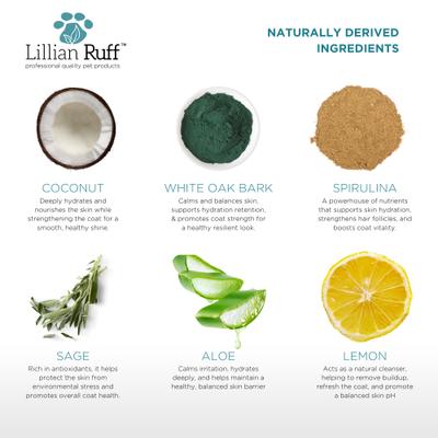 Show full view: Lillian Ruff Waterless Dog Shampoo, Lavender Coconut Scented, 16-fl oz bottle slide 4 of 7