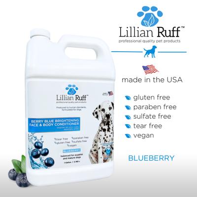 Show full view: Lillian Ruff Berry Blue Brightening Pet Face & Body Conditioner, 128-fl oz bottle slide 4 of 6