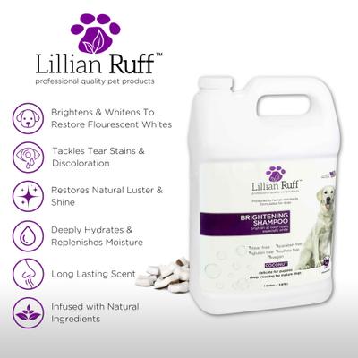 Show full view: Lillian Ruff Brightening Dog Shampoo, 128-fl oz bottle slide 3 of 7