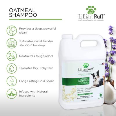 Show full view: Lillian Ruff Oatmeal Pet Shampoo, 128-fl oz bottle slide 2 of 7