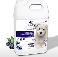 Lillian Ruff Berry Blue Brightening Dog & Cat Face & Body Wash, 128-fl oz bottle