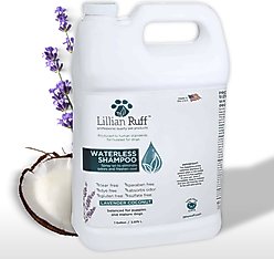 Lillian Ruff Waterless Dog Shampoo, Lavender Coconut Scented, 128-fl oz bottle