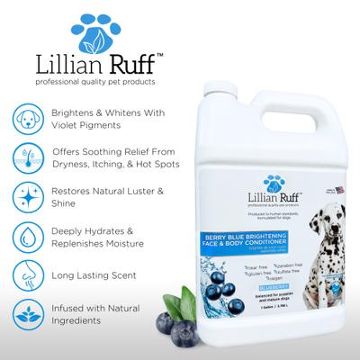 Show full view: Lillian Ruff Berry Blue Brightening Pet Face & Body Conditioner, 128-fl oz bottle slide 2 of 6