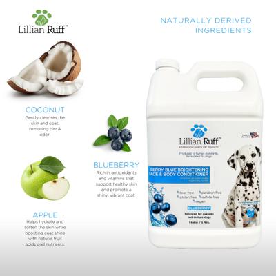 Show full view: Lillian Ruff Berry Blue Brightening Pet Face & Body Conditioner, 128-fl oz bottle slide 5 of 6