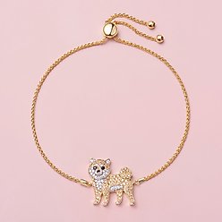 Scamper & Co Shiba Inu Sterling Silver Bolo Bracelet