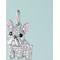 Show in main carousel: Scamper & Co White French Bulldog Sterling Silver CZ Charm slide 1 of 2