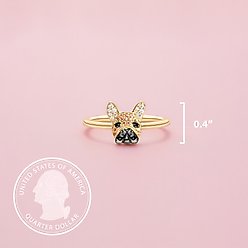 Scamper & Co French Bulldog Sterling Silver Ring, 5 slide 2 of 4