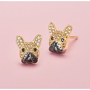 Scamper & Co French Bulldog Sterling Silver Ring