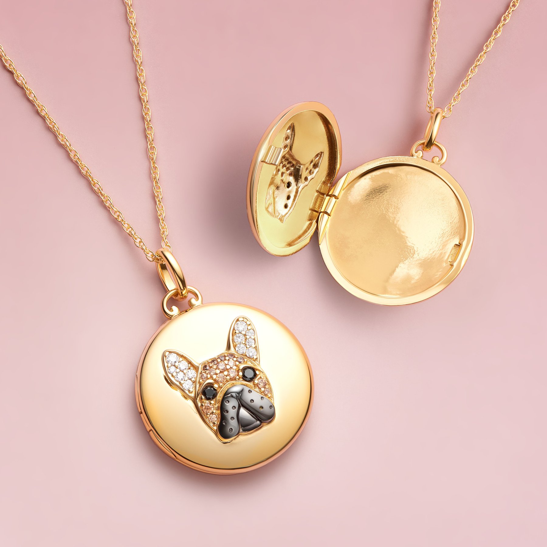 Scamper & Co French Bulldog Sterling Silver Locket