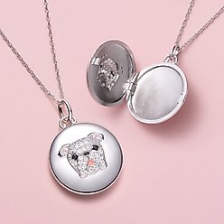 Scamper & Co English Bulldog Sterling Silver Locket