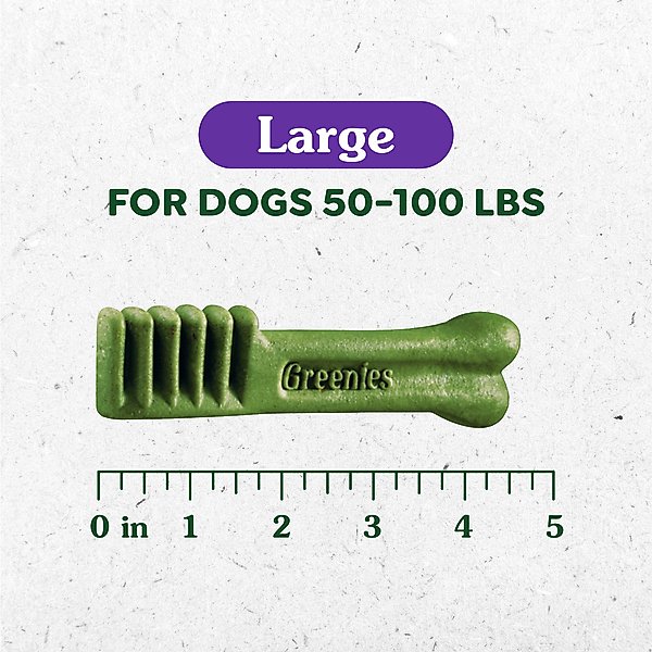 Show full view: Greenies Large Natural Original Chicken Flavor Dental Dog Treats, 24 count slide 4 of 11