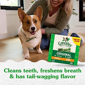 Greenies Petite Original Chicken Flavor Dental Dog Treats, 60 count