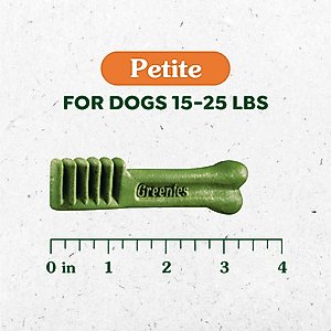 Greenies Petite Original Chicken Flavor Dental Dog Treats, 60 count