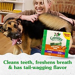 Greenies Sweet Potato Natural Large Dental Dog Treats, 24 count slide 2 of 9