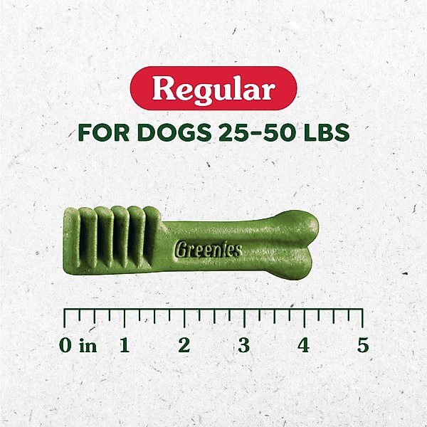 Show full view: Greenies Regular Natural Original Chicken Flavor Dental Dog Treats, 36 count slide 4 of 11