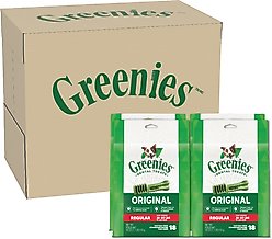 Greenies Regular Natural Original Chicken Flavor Dental Dog Treats, 72 count