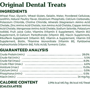 Greenies Regular Original Chicken Flavor Dental Dog Treats, 36 count