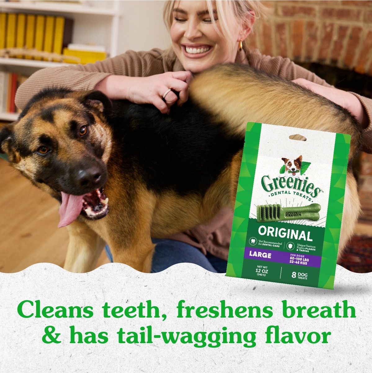 GREENIES Large Natural Original Chicken Flavor Dental Dog Treats