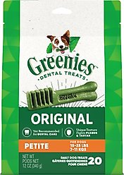 Puppy Variety Pack: Cesar Warm Bowls Chicken & Beef with Vegetables Entree Shredded Wet Food Trays, 2.7-oz tray, pack of 10 + Cesar Filet Mignon Flavor & Spring Vegetables Garnish Small Breed Dry Food, 5-lb bag + Greenies Petite Original Chicken Flavor Dental Treats, 20 count slide 2 of 9