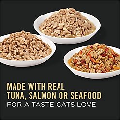 Purina Pro Plan High Protein Complete Essentials Seafood Favorites Variety Pack Wet Cat Food, 3-oz can, case of 24 slide 2 of 8