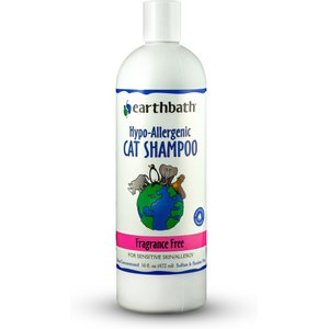 Earthbath Hypoallergenic Fragrance Free Cat Shampoo, 16-fl oz bottle