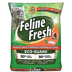 Feline Fresh Pine Pellet Unscented Non-Clumping Cat Litter, 40-lb bag