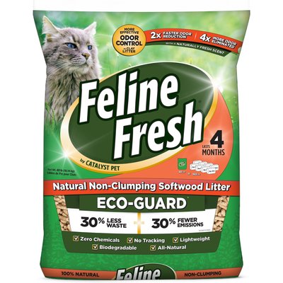 Feline Fresh Feline Fresh Pine Pellet Unscented Natural Low-Dust Non-Clumping Wood Cat Litter, 40-lb bag