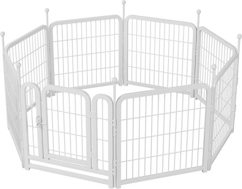 Show full view: Cesicia Indoor & Outdoor Foldable Dog Playpen, White slide 7 of 8