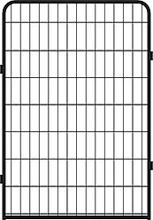 Cesicia Indoor & Outdoor 8-Panel Metal Dog Fence, Black slide 2 of 8