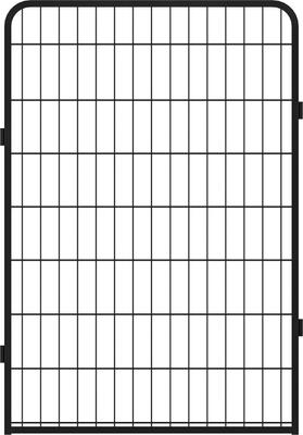 Show full view: Cesicia Indoor & Outdoor 8-Panel Metal Dog Fence, Black slide 5 of 8