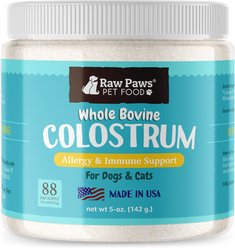 Raw Paws Bovine Colostrum Supplement Powder for Dogs & Cats, 5-oz