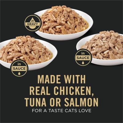 Show full view: Purina Pro Plan Weight Management Variety Pack Entrees in Gravy Wet Cat Food, 3-oz can, case of 24 slide 3 of 10