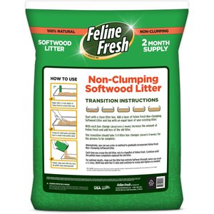 Feline Fresh Pine Pellet Unscented Non-Clumping Cat Litter, 20-lb bag