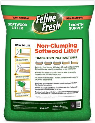 Show full view: Feline Fresh Pine Pellet Unscented Non-Clumping Cat Litter, 10-lb bag slide 3 of 5