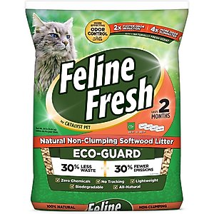 Feline Fresh Pine Pellet Unscented Non-Clumping Cat Litter, 20-lb bag