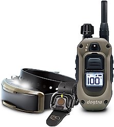 Dogtra 1900X Handsfree Waterproof Vibration & Tone Remote Dog Training Collar, 13 to 20-in neck, Black
