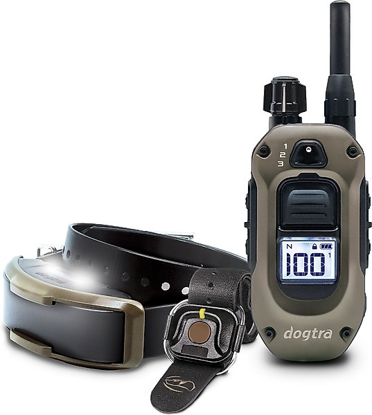 Show full view: Dogtra 1900X Handsfree Waterproof Vibration & Tone Remote Dog Training Collar, 13 to 20-in neck, Black slide 1 of 10