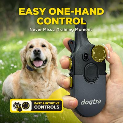 Show full view: Dogtra 200iQ 1/2 Mile IPX9K Waterproof Vibration & Tone Rechargeable Remote Dog Training Collar, Black slide 4 of 10