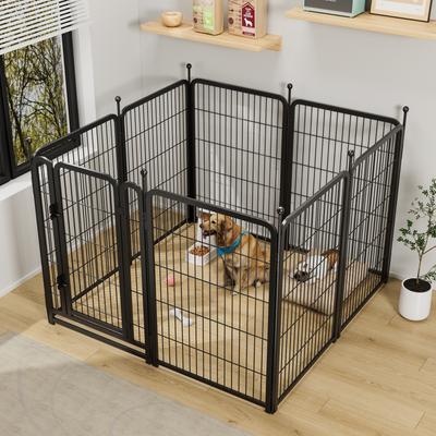 Show full view: Cesicia Indoor/Outdoor Dog Exercise Pen, Black slide 8 of 9