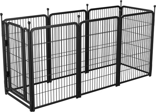 Show full view: Cesicia Indoor/Outdoor Dog Exercise Pen, Black slide 5 of 9